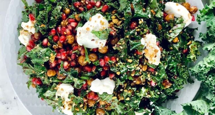 Kale Pomegranate Crunch Salad