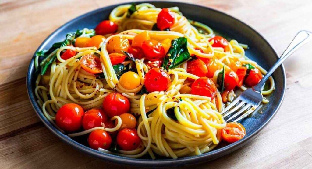 Cherry Tomato & Garlic Pasta