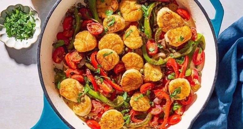 Mediterranean-Style Scallops Recipe